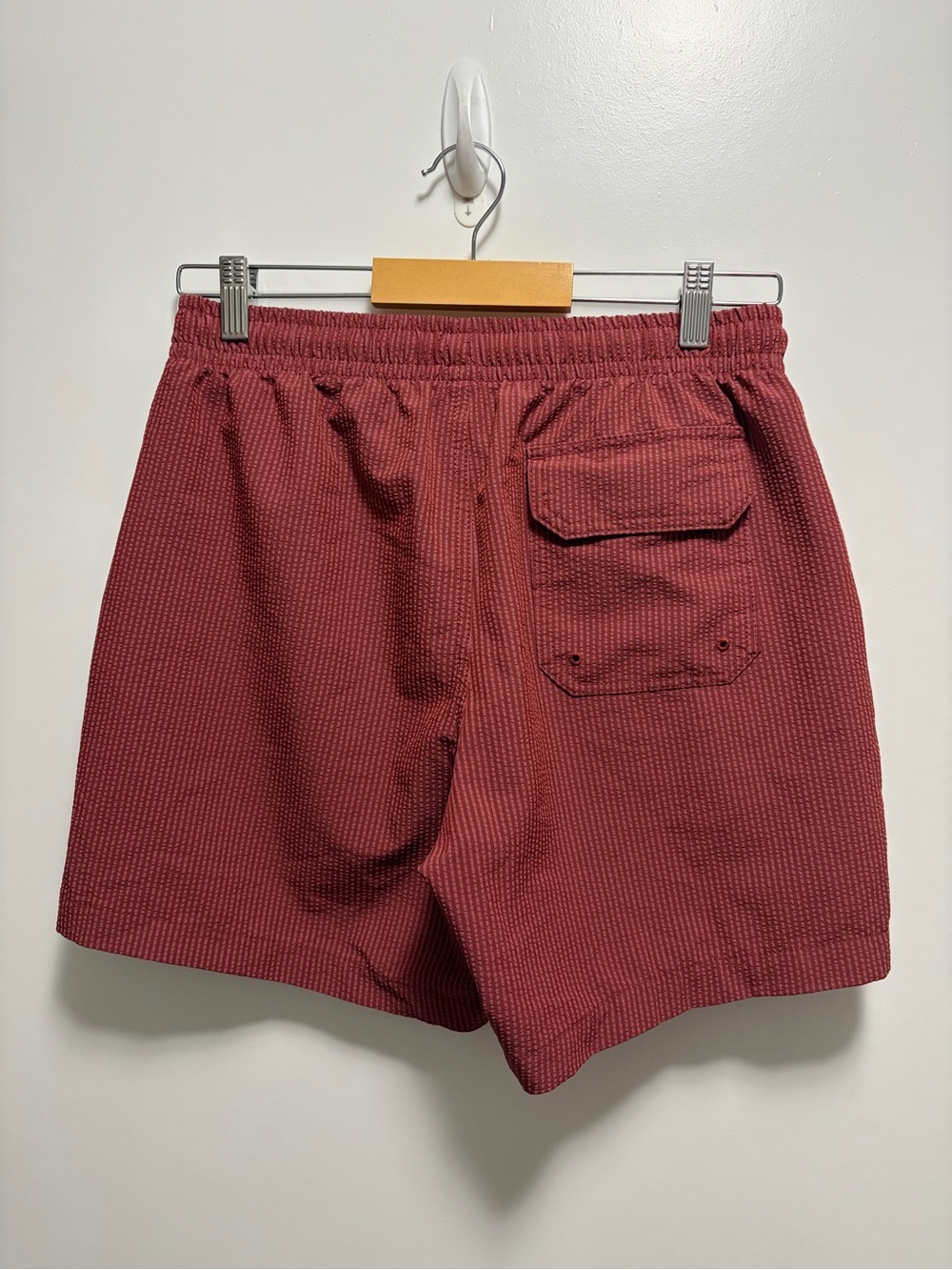 Abercrombie & Fitch Men's Seersucker Pull on Swim Trunks Size Small - Picture 2 of 5